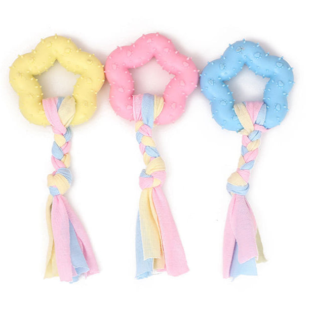 Dog toy molar stick TPR material teeth cleaning and bite-resistant small dog puppies gnawing and stuffy training toy wholesale