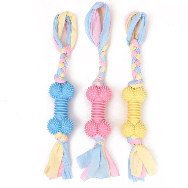 Dog toy molar stick TPR material teeth cleaning and bite-resistant small dog puppies gnawing and stuffy training toy wholesale