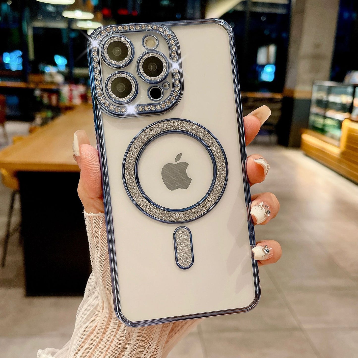 iPhone side drill magnetic phone case protective cover