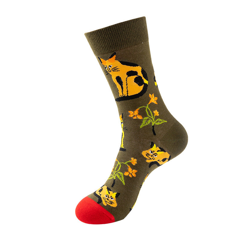 New, creative tube tide socks, star animal tide socks, men's street trend socks, women's