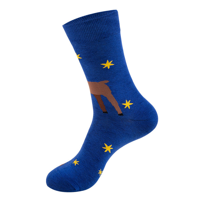New, creative tube tide socks, star animal tide socks, men's street trend socks, women's