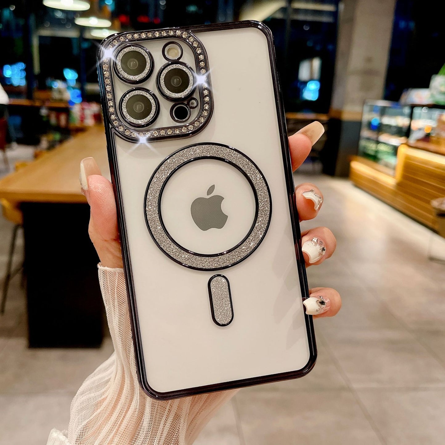 iPhone side drill magnetic phone case protective cover