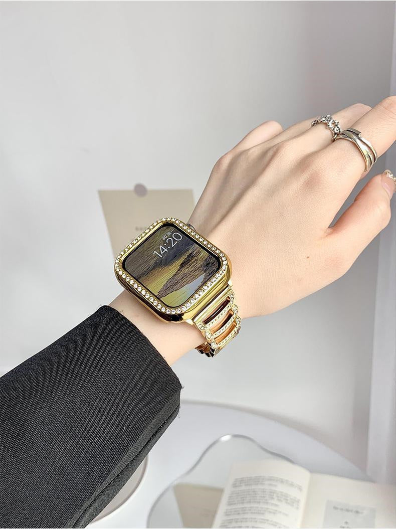 Applicable to Apple Watch band apple watch3/4/5/6/7/8 generation metal fashion simple niche strap