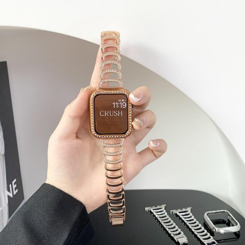 Applicable to Apple Watch band apple watch3/4/5/6/7/8 generation metal fashion simple niche strap