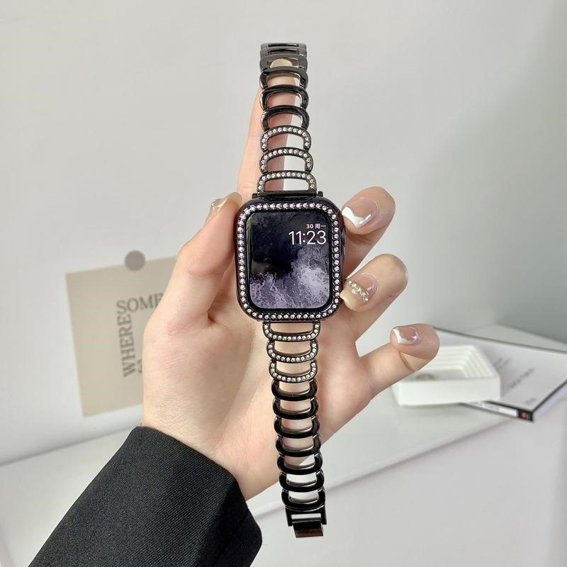 Applicable to Apple Watch band apple watch3/4/5/6/7/8 generation metal fashion simple niche strap