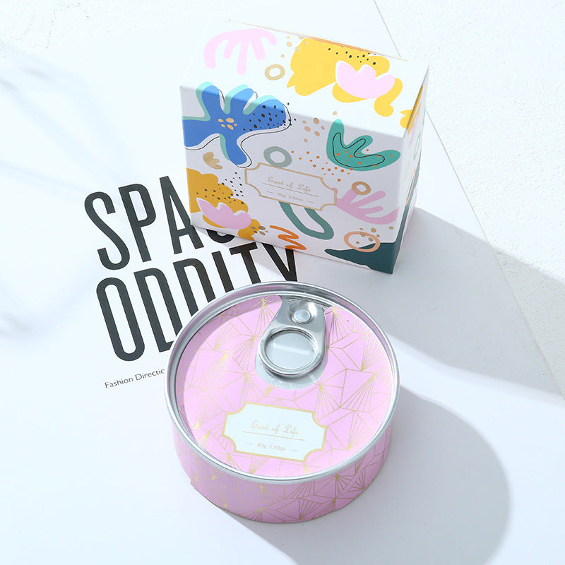 Tinplate can scented candle fragrance soybean wax souvenir creative home aromatherapy