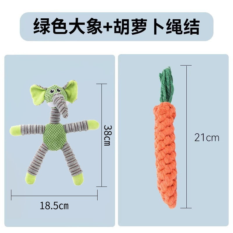 Dog Toys Sound Grinding Teeth Bite-resistant Large, Medium and Small Puppies Teddy Shiba Inu Corgi Training Puzzle Pet Supplies