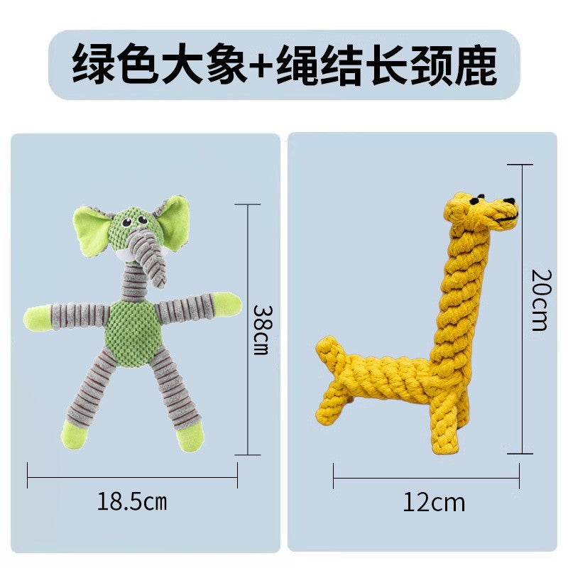 Dog Toys Sound Grinding Teeth Bite-resistant Large, Medium and Small Puppies Teddy Shiba Inu Corgi Training Puzzle Pet Supplies