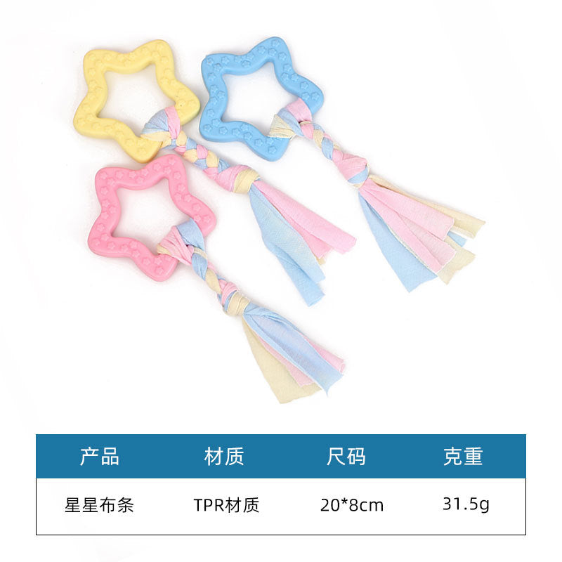 Dog toy molar stick TPR material teeth cleaning and bite-resistant small dog puppies gnawing and stuffy training toy wholesale