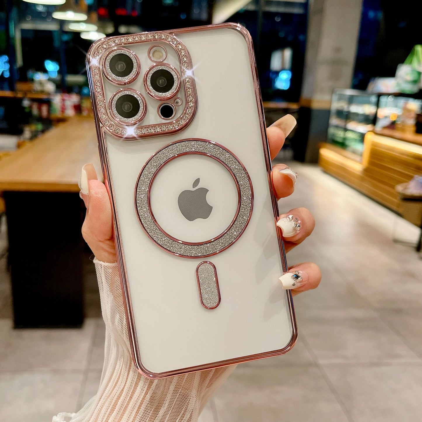 iPhone side drill magnetic phone case protective cover