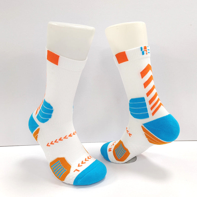 Basketball professional sports socks men's summer deodorant sweat-absorbing medium tube training socks non-slip breathable running socks