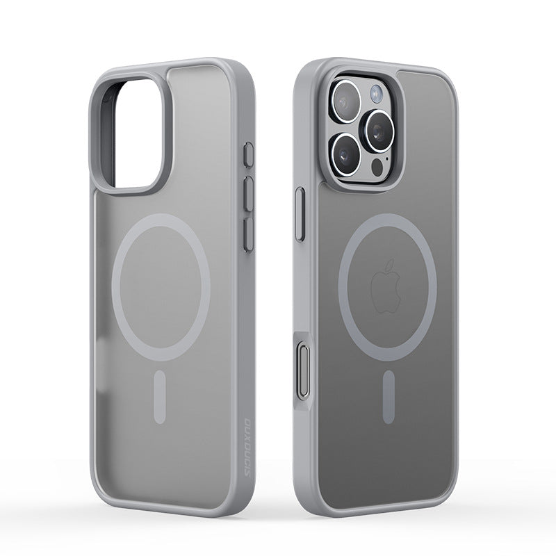 Applicable to iPhone16 magnetic mobile phone case wholesale simple skin feeling Apple all-inclusive protective case transparent back case
