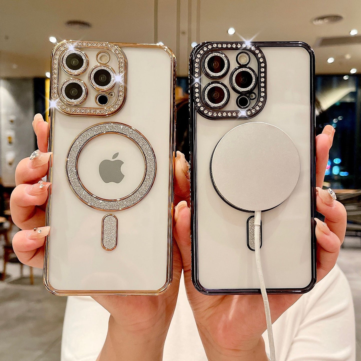 iPhone side drill magnetic phone case protective cover