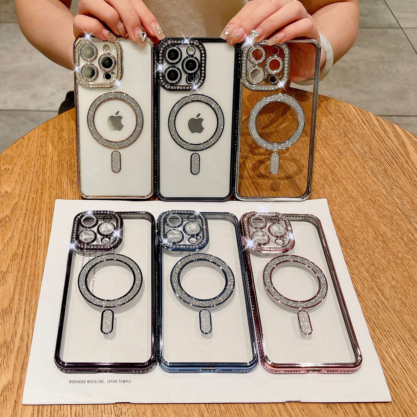 iPhone side drill magnetic phone case protective cover