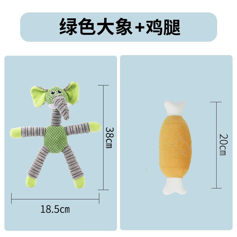 Dog Toys Sound Grinding Teeth Bite-resistant Large, Medium and Small Puppies Teddy Shiba Inu Corgi Training Puzzle Pet Supplies