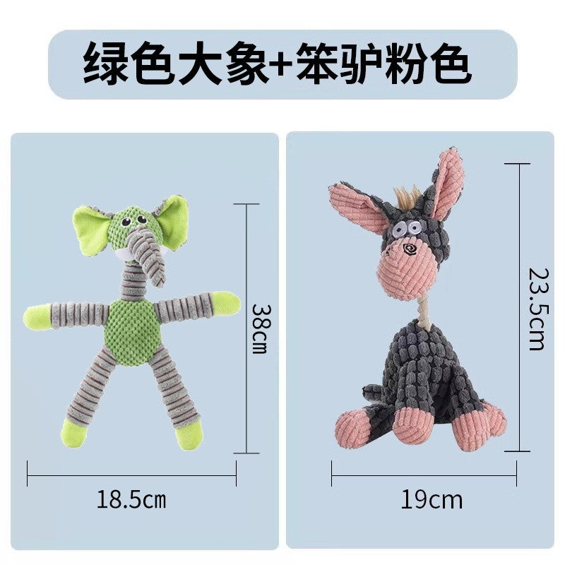 Dog Toys Sound Grinding Teeth Bite-resistant Large, Medium and Small Puppies Teddy Shiba Inu Corgi Training Puzzle Pet Supplies
