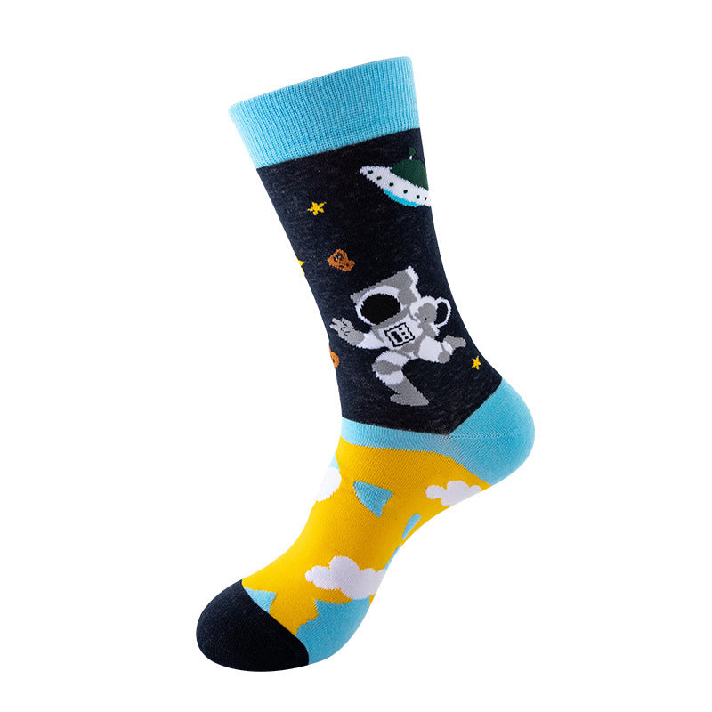New, creative tube tide socks, star animal tide socks, men's street trend socks, women's