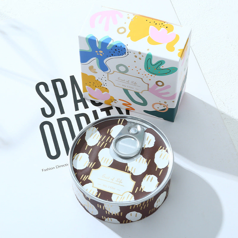 Tinplate can scented candle fragrance soybean wax souvenir creative home aromatherapy
