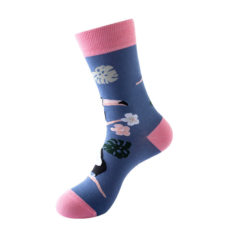 New, creative tube tide socks, star animal tide socks, men's street trend socks, women's