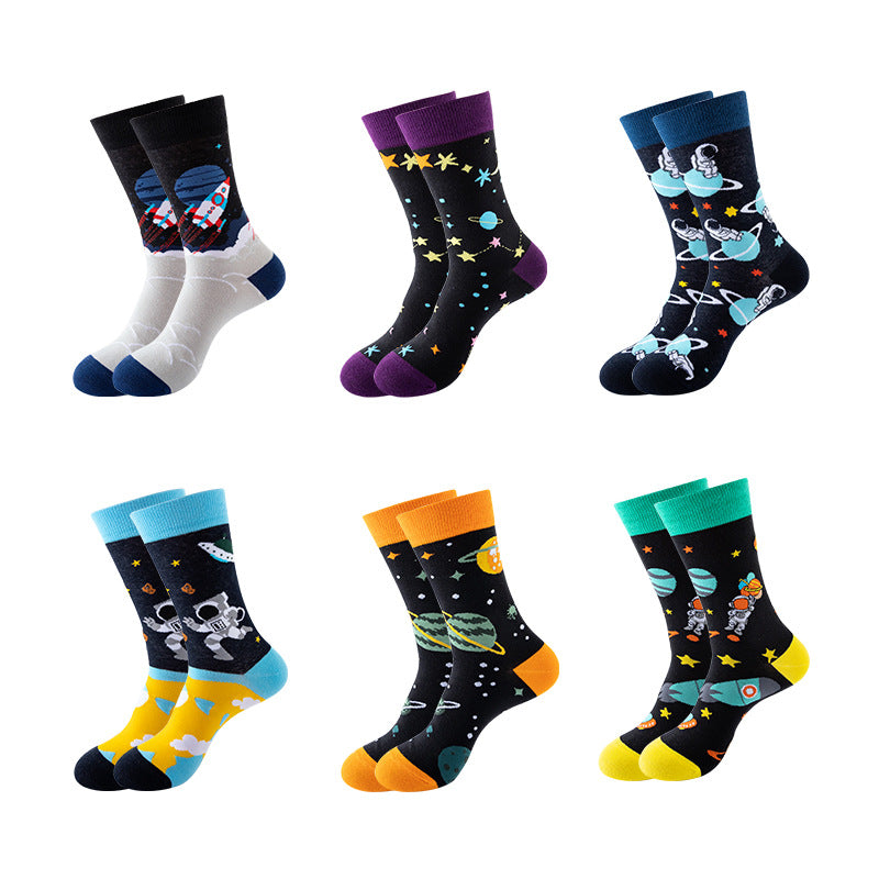 New, creative tube tide socks, star animal tide socks, men's street trend socks, women's