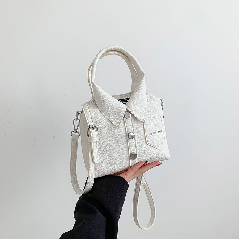 Personalized women's bags, handbags, new fashion, foreign style, high-end texture, contrasting colors, casual shoulder messenger bags.