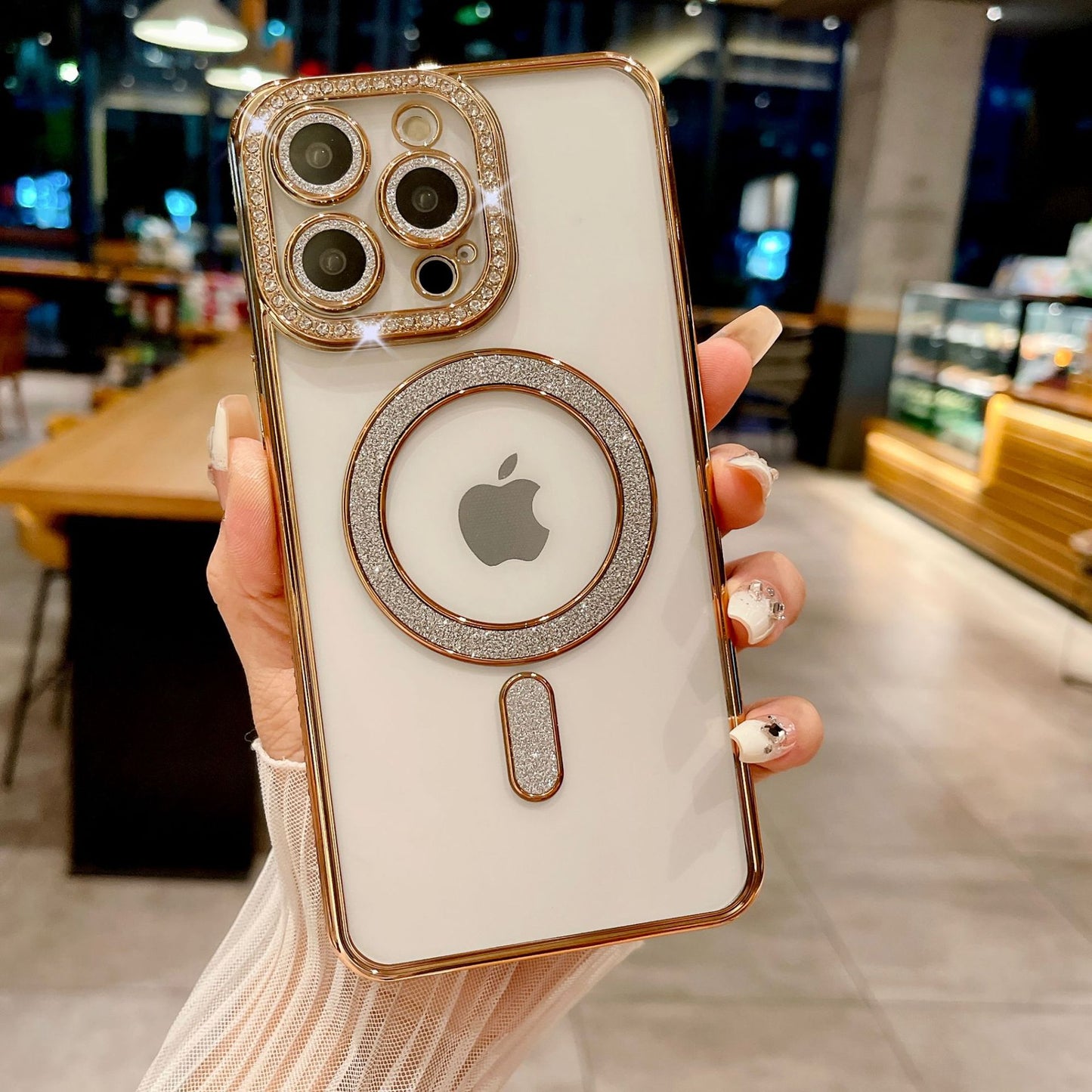 iPhone side drill magnetic phone case protective cover