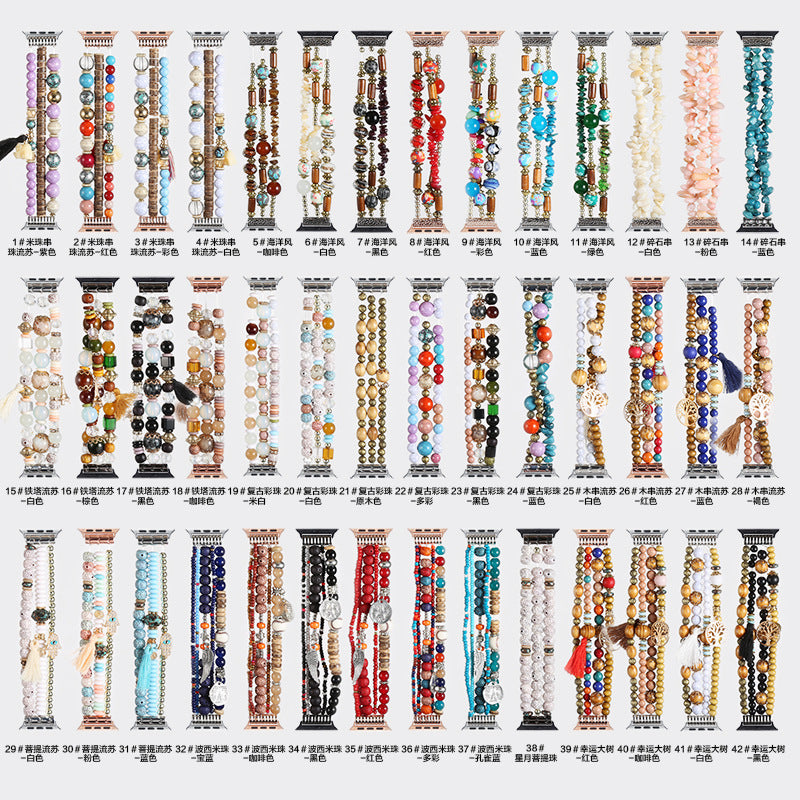 iWatch Strap Bohemian Style Beaded Strap Ethnic Style