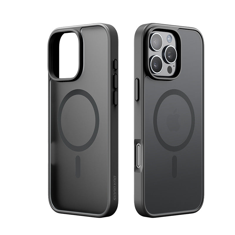 Applicable to iPhone16 magnetic mobile phone case wholesale simple skin feeling Apple all-inclusive protective case transparent back case