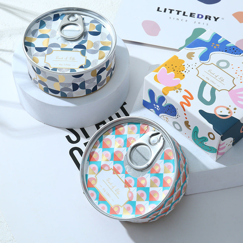 Tinplate can scented candle fragrance soybean wax souvenir creative home aromatherapy