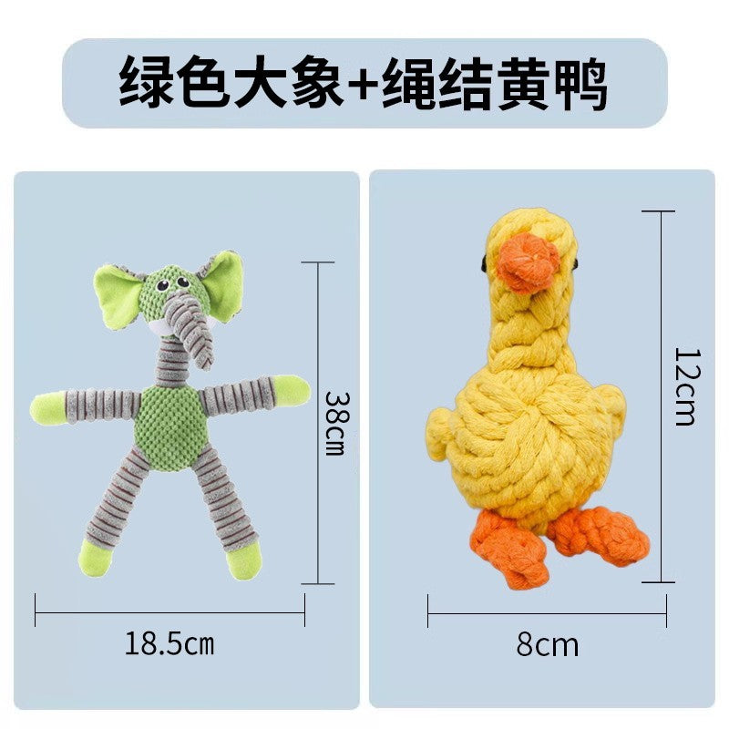 Dog Toys Sound Grinding Teeth Bite-resistant Large, Medium and Small Puppies Teddy Shiba Inu Corgi Training Puzzle Pet Supplies