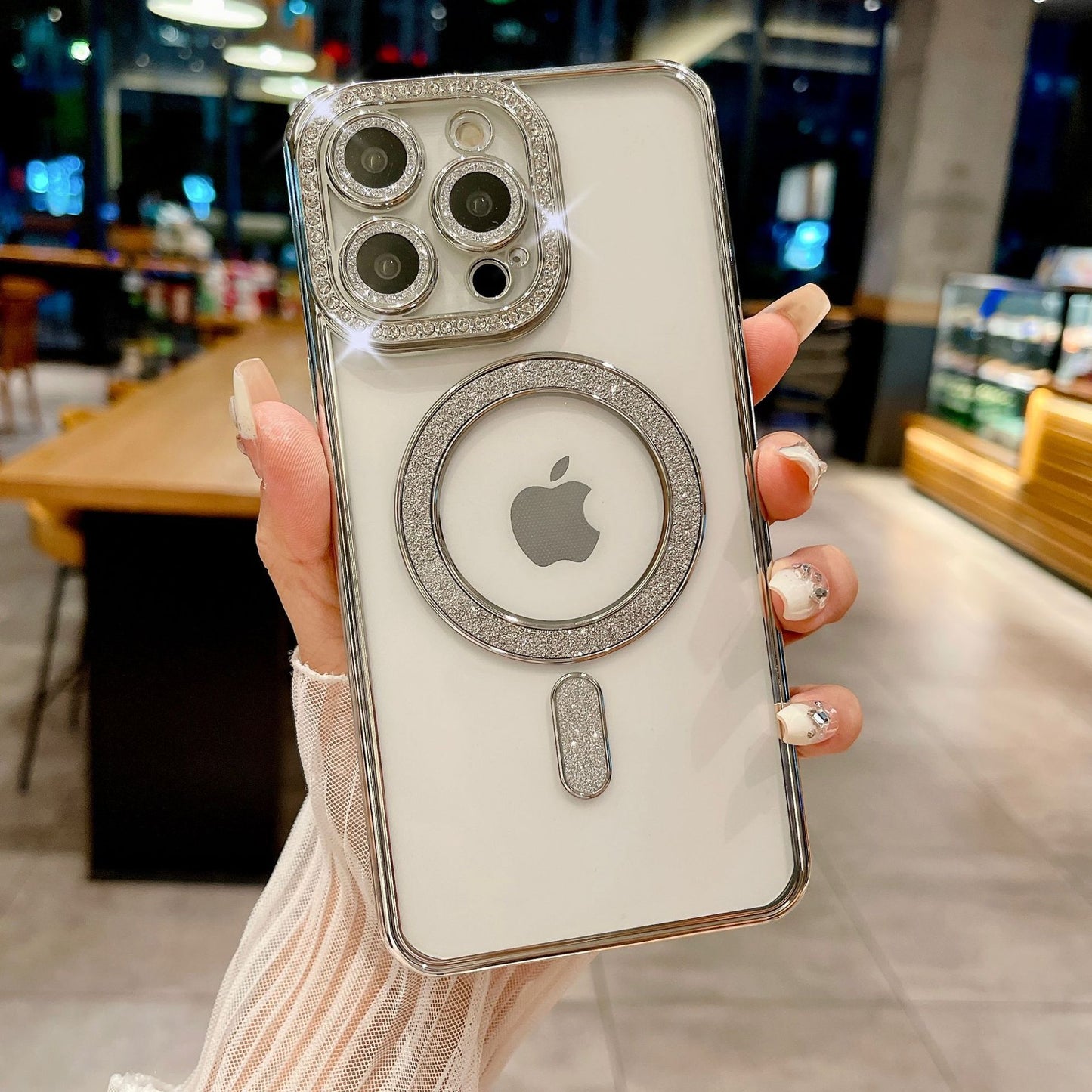 iPhone side drill magnetic phone case protective cover