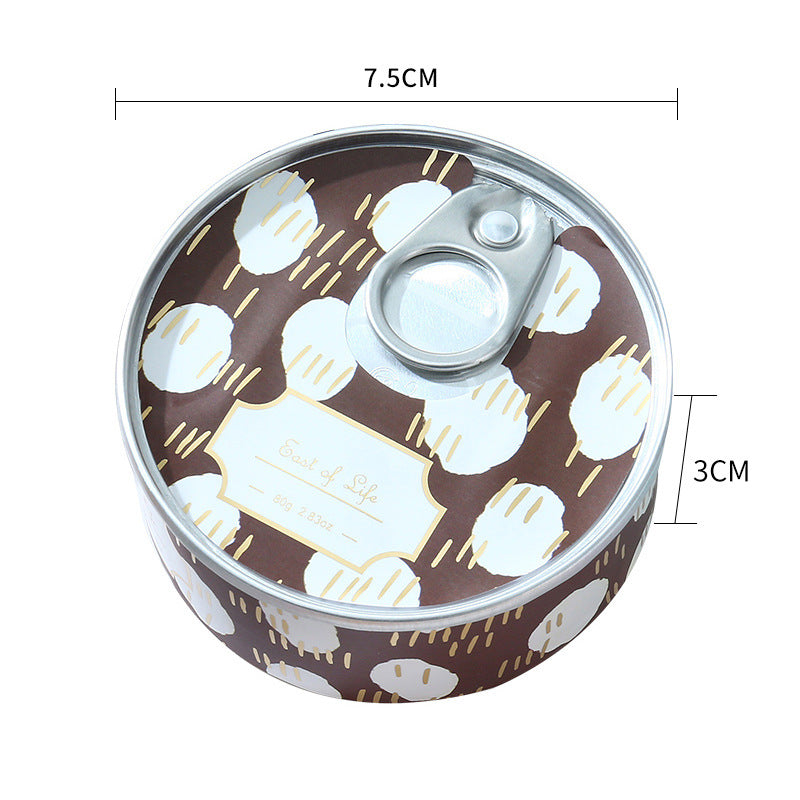 Tinplate can scented candle fragrance soybean wax souvenir creative home aromatherapy