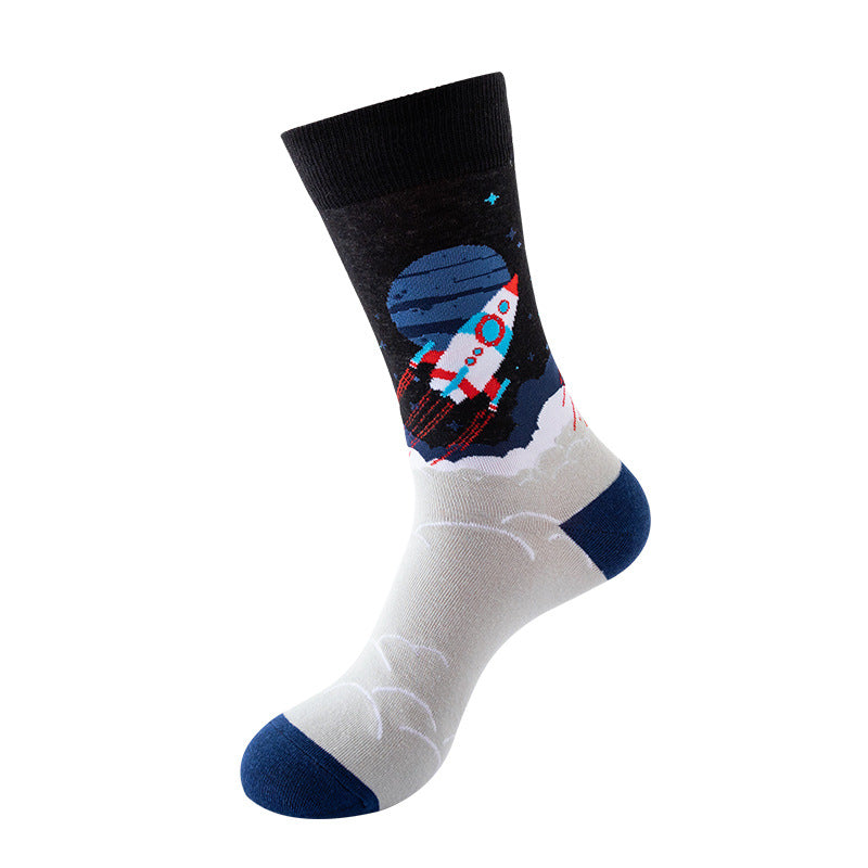 New, creative tube tide socks, star animal tide socks, men's street trend socks, women's