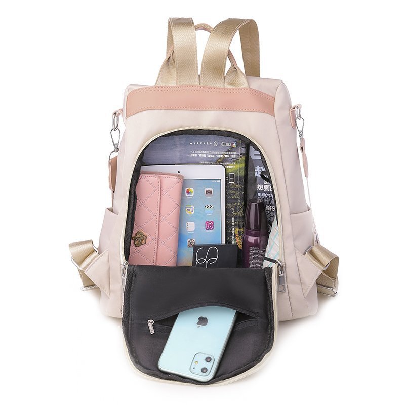 2024 new backpack flower embroidery literary national style women's Oxford backpack large capacity simple fashion women's bag
