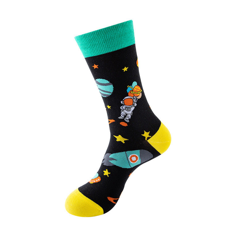 New, creative tube tide socks, star animal tide socks, men's street trend socks, women's
