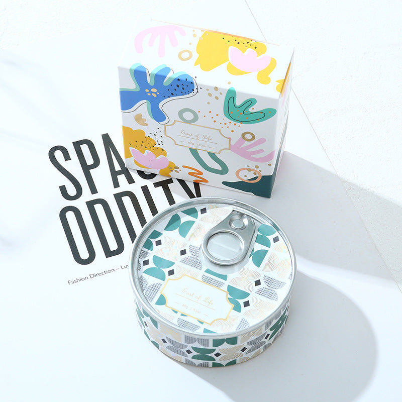 Tinplate can scented candle fragrance soybean wax souvenir creative home aromatherapy