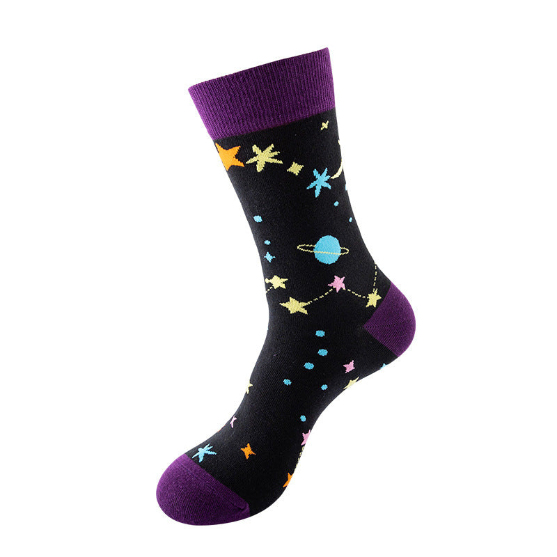 New, creative tube tide socks, star animal tide socks, men's street trend socks, women's