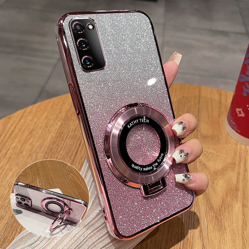 Applicable to Samsung s20fe mobile phone case s20ef protective silicone case 5G all-inclusive anti-drop transparent soft case
