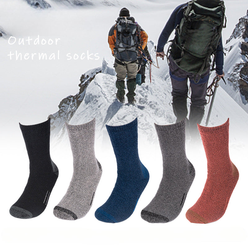 Men's warm outdoor sports socks containing merino wool High cotton socks Ski socks Wholesale by men's manufacturers