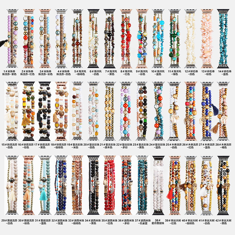 iWatch Strap Bohemian Style Beaded Strap Ethnic Style