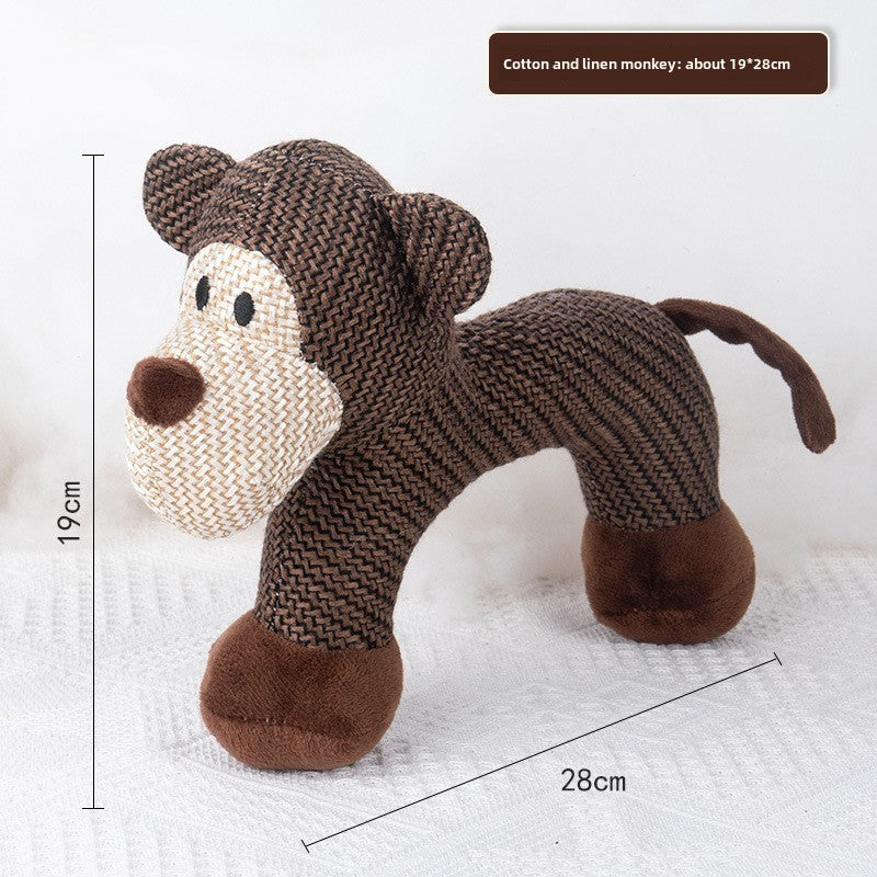 Manufacturer wholesale pet dog dog toy magic fight molar vent training wick plush monkey voice dog toy