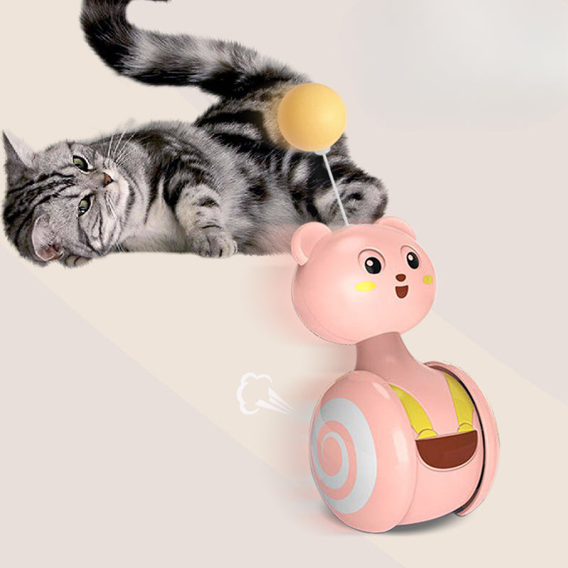 New cat toy self-hi cat toy ball fun tumbler cat scratch ball colored feather cat teaser wholesale