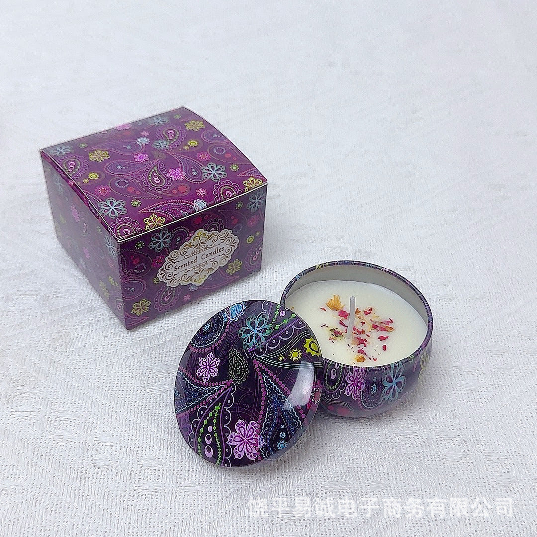 Soybean wax dried flower scented candle wedding souvenir birthday gift flower fragrance scented candle wholesale