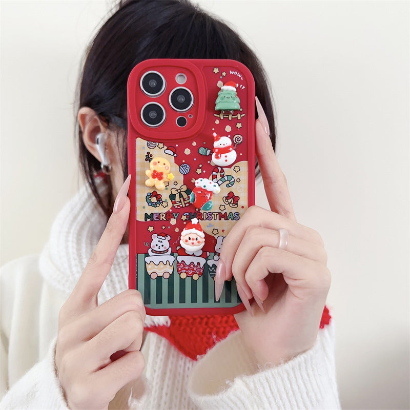 Stereoscopic Christmas DIY iPhone Case