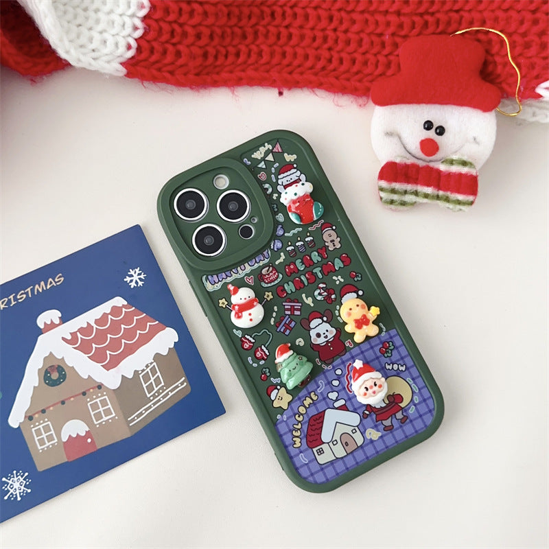 Stereoscopic Christmas DIY iPhone Case