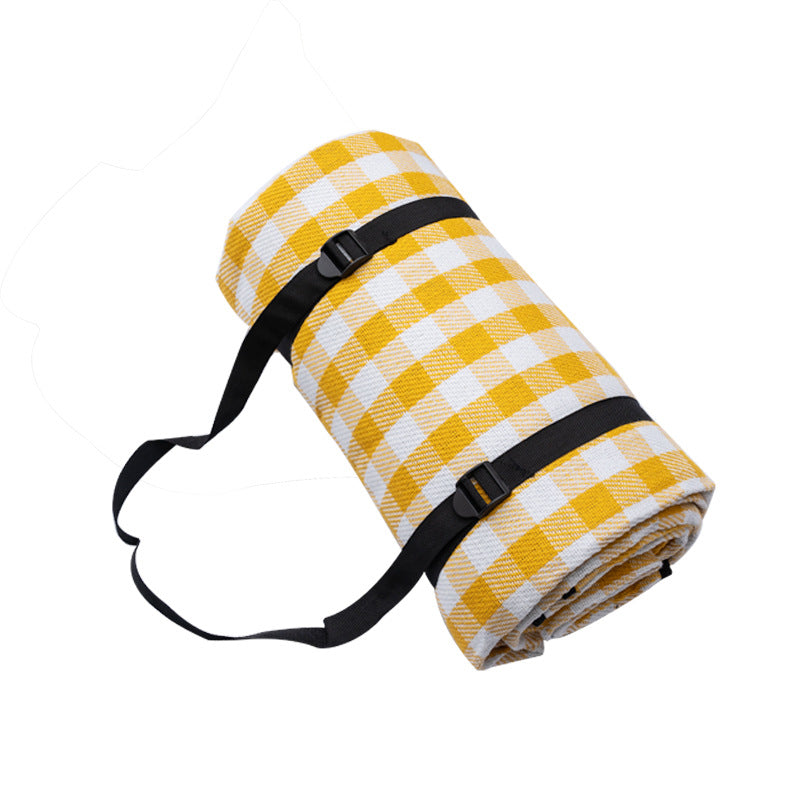 New plaid picnic mat portable folding enlarged thickened soft moisture-proof mat outdoor camping beach mat