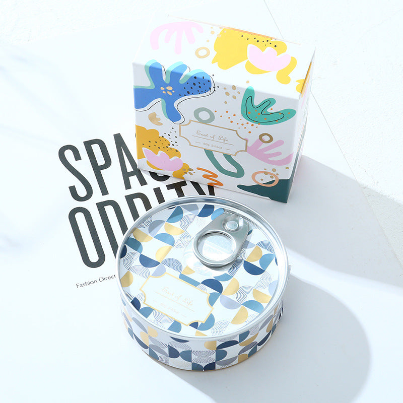 Tinplate can scented candle fragrance soybean wax souvenir creative home aromatherapy
