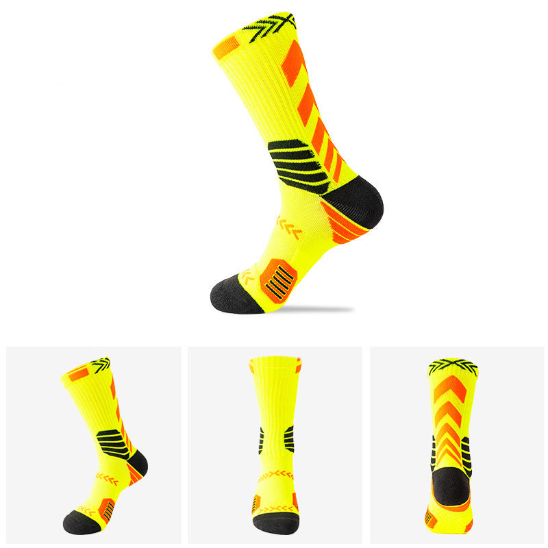 Basketball socks, elite training socks, European and American socks, men's and women's towel bottom shock absorption and non-slip professional sports socks