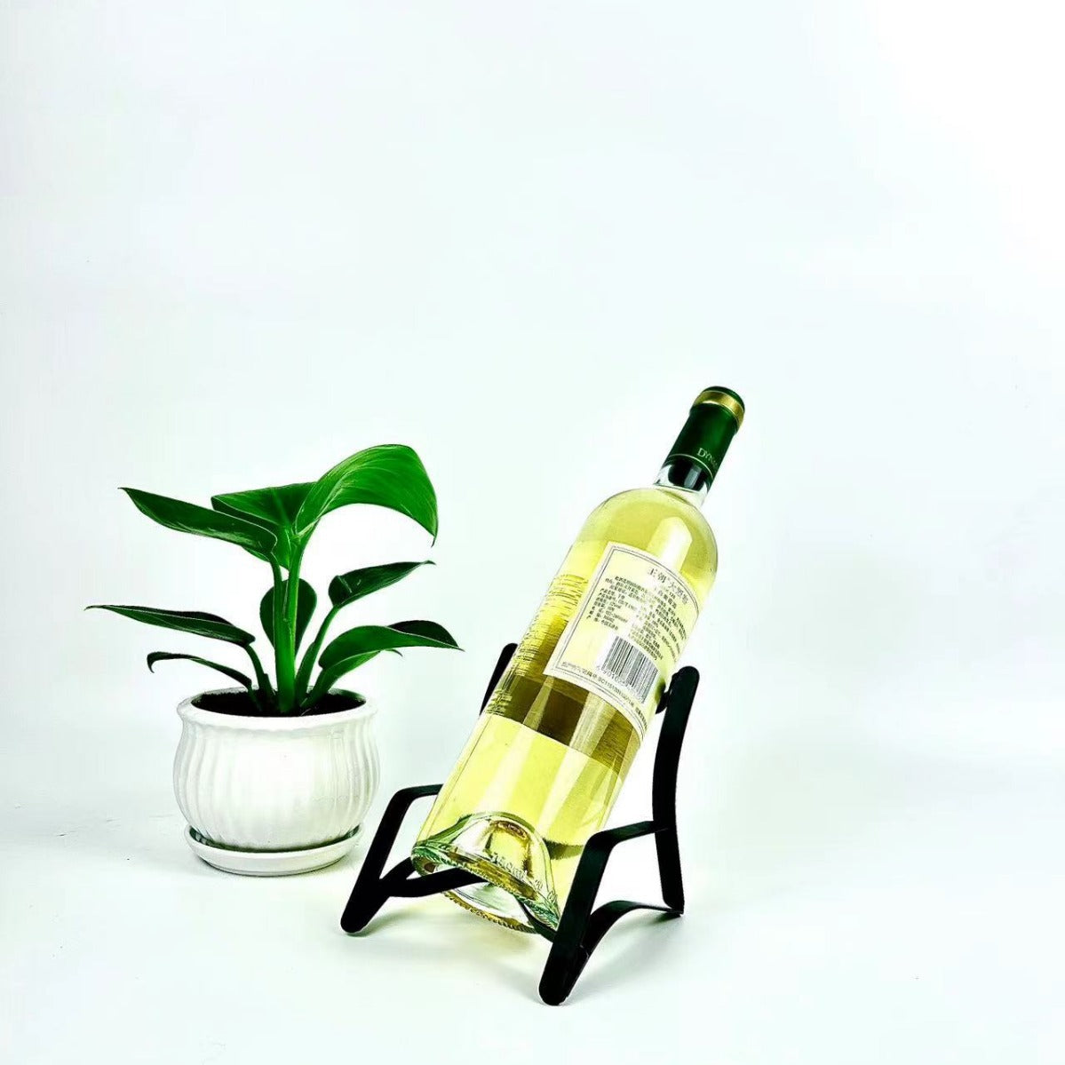 New small chair wrought iron red wine rack wine rack Nordic style home creative ornament