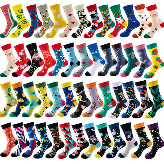 New, creative tube tide socks, star animal tide socks, men's street trend socks, women's